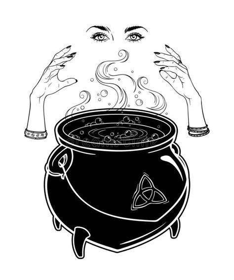 Witch cauldron tattoo